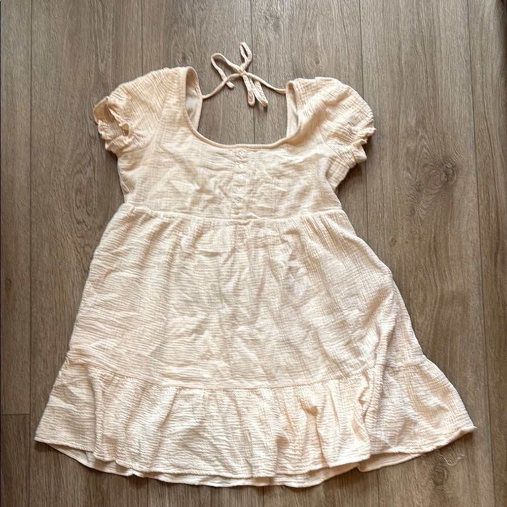 Charming Cream Kids Dress